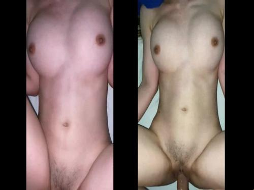 꽉 빨고 섹스 중에도 자지를 놓지 않는 크고 단단한 가슴
