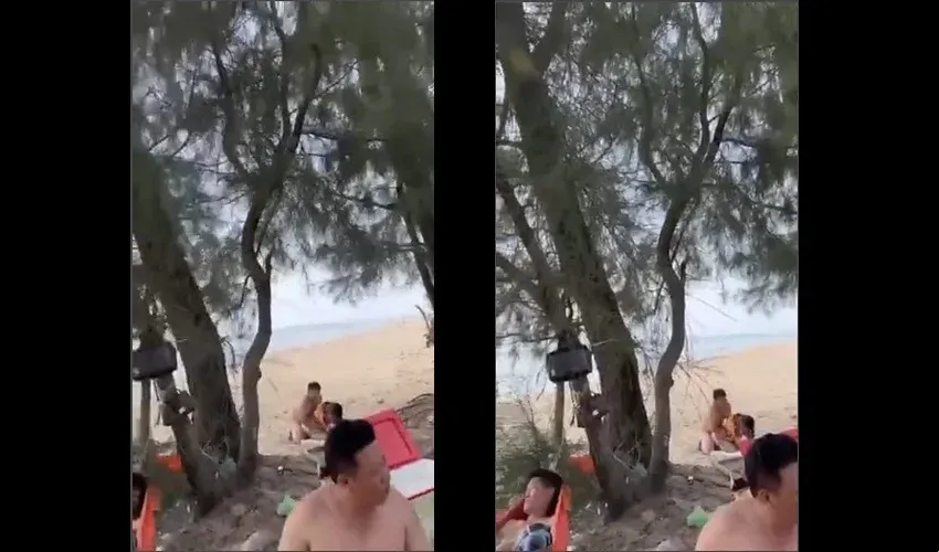 和朋友去海邊喝酒，對海邊的狗狗朋友好飢渴 - Viet69