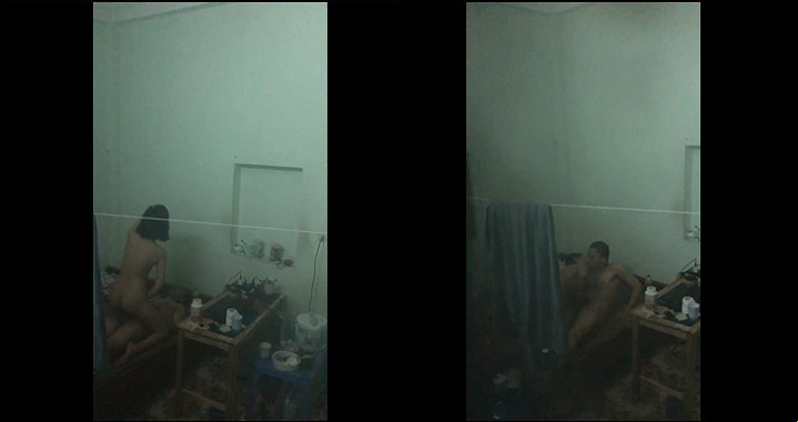 Secretly filmed neighbor and boyfriend having sex