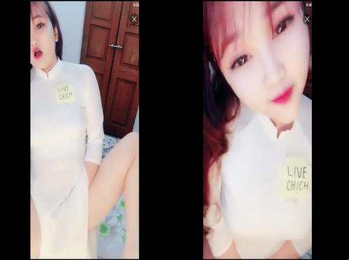 Ao dai live fucked